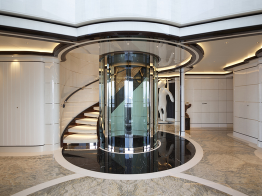 MY Excellence Stair case lobby 